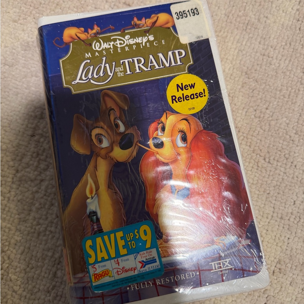 Disney Lady and the Tramp VHS - SEALED